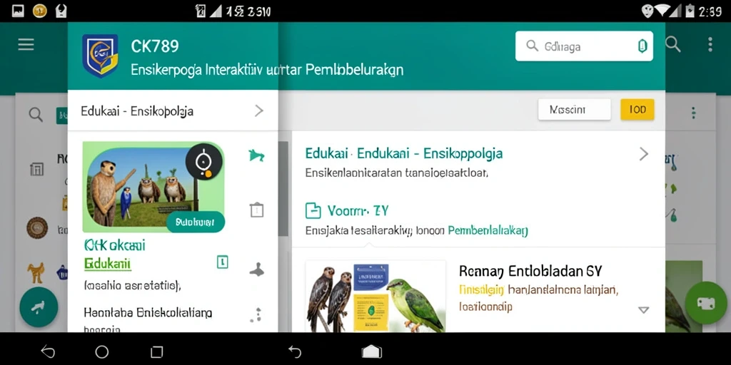 Antarmuka CK789 yang interaktif dan informatif.