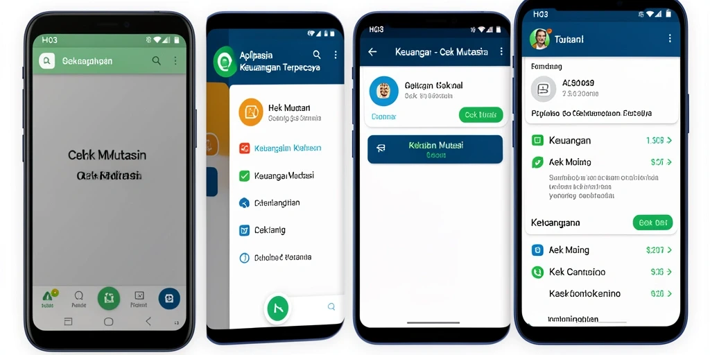 Antarmuka aplikasi H03 yang menunjukkan fitur Cek Mutasi.