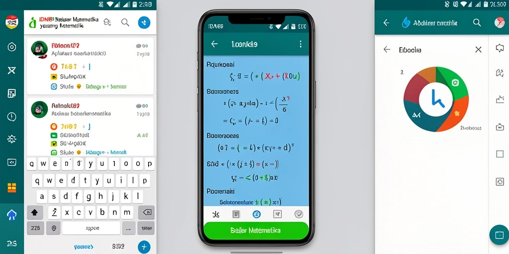 Tampilan antarmuka aplikasi IDN89 untuk belajar matematika.