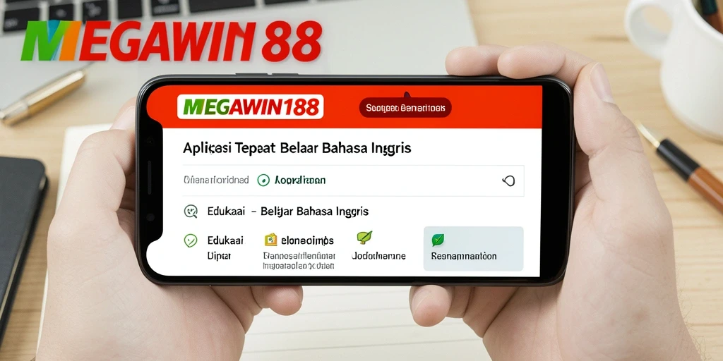 Antarmuka MEGAWIN188 yang menarik dan mudah digunakan untuk belajar Bahasa Inggris.
